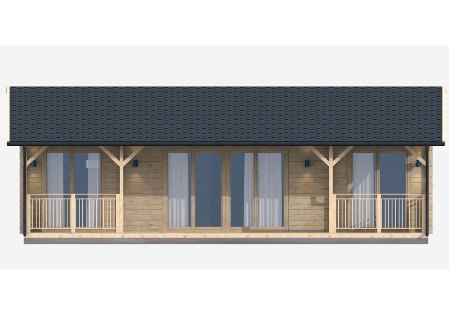 Domek letniskowy MADERA1, 10.0x5.5m 88mm
