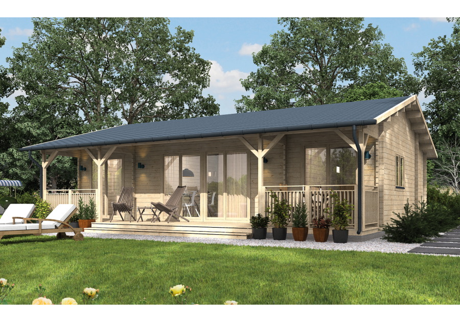 Domek letniskowy MADERA1, 10.0x5.5m 88mm
