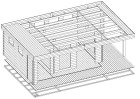 Domek letniskowy Hans LounXXL, 8.0x5.0m. 44mm