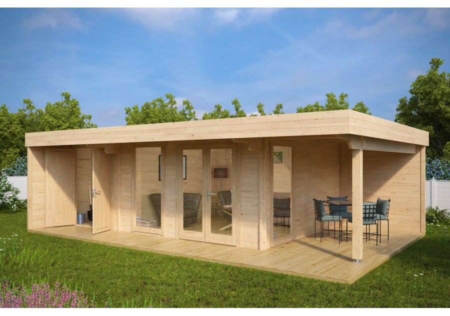 Domek letniskowy Hans LounXXL, 8.0x5.0m. 44mm