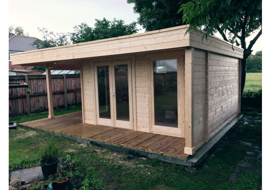 Domek letniskowy Hans Loun, 5.0x5.0m. 44mm