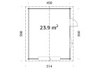 Garaż ROGER239, 4.7x5.7m 44mm + segmentowa brama