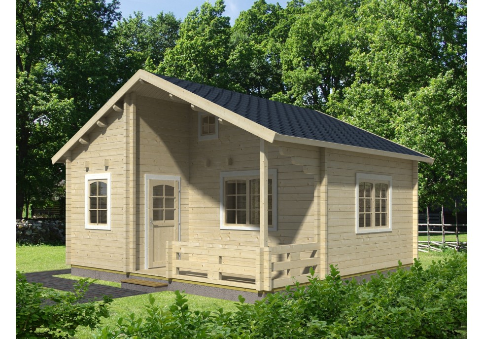 Domek letniskowy Emily2, 5.90x5.70m 70mm Domek letniskowy Emily2, 5.90x5.70m 70mm