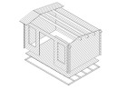 Domek drewniany EVA D 4.4 x 3.2 44mm