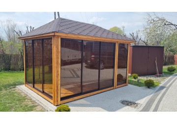 Altana Fiesta10, 3.0x3.0m dach prosty aluminiowe drzwi przesuwne