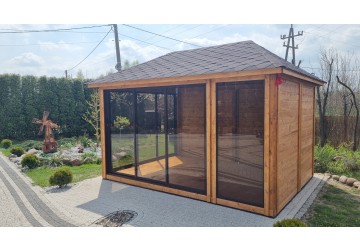 Altana Fiesta20, 3.0x4.0m dach prosty aluminiowe drzwi przesuwne