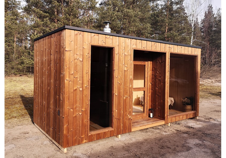Sauna NOWOCZESNA 4,0x2,4m