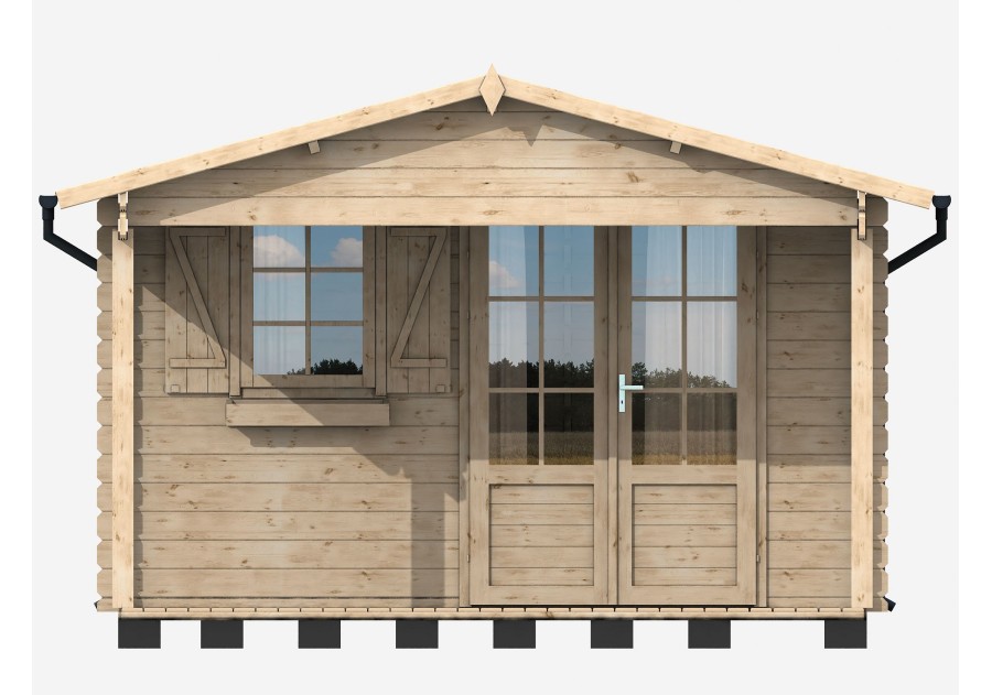 Domek letniskowy MINI MALAGA, 4.0x4.0m 34mm