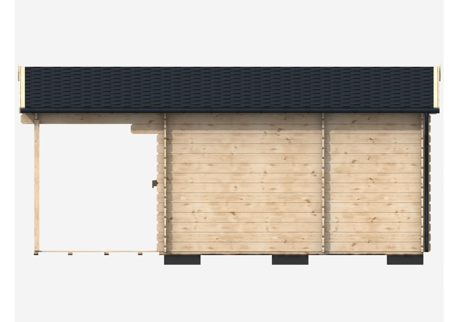 Domek letniskowy MINI MALAGA, 4.0x4.0m 34mm