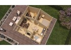Domek letniskowy HAVANA 6.0x5.0m 44mm