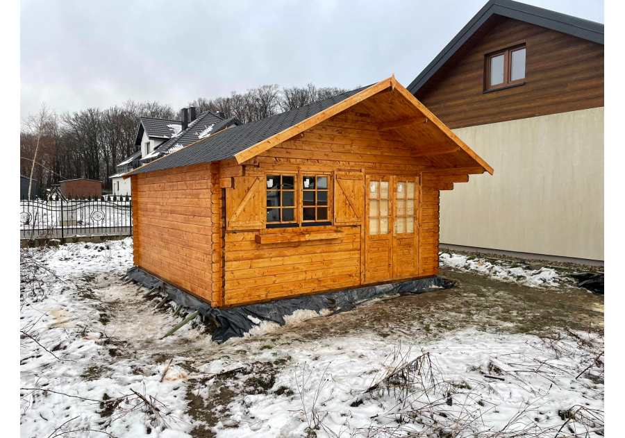 Domek letniskowy TREM19, 4.7x4.7m 44mm (dach 28 stopni)