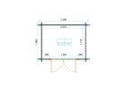 Domek ogrodowy LINE25, 2.5x2.0m 34mm